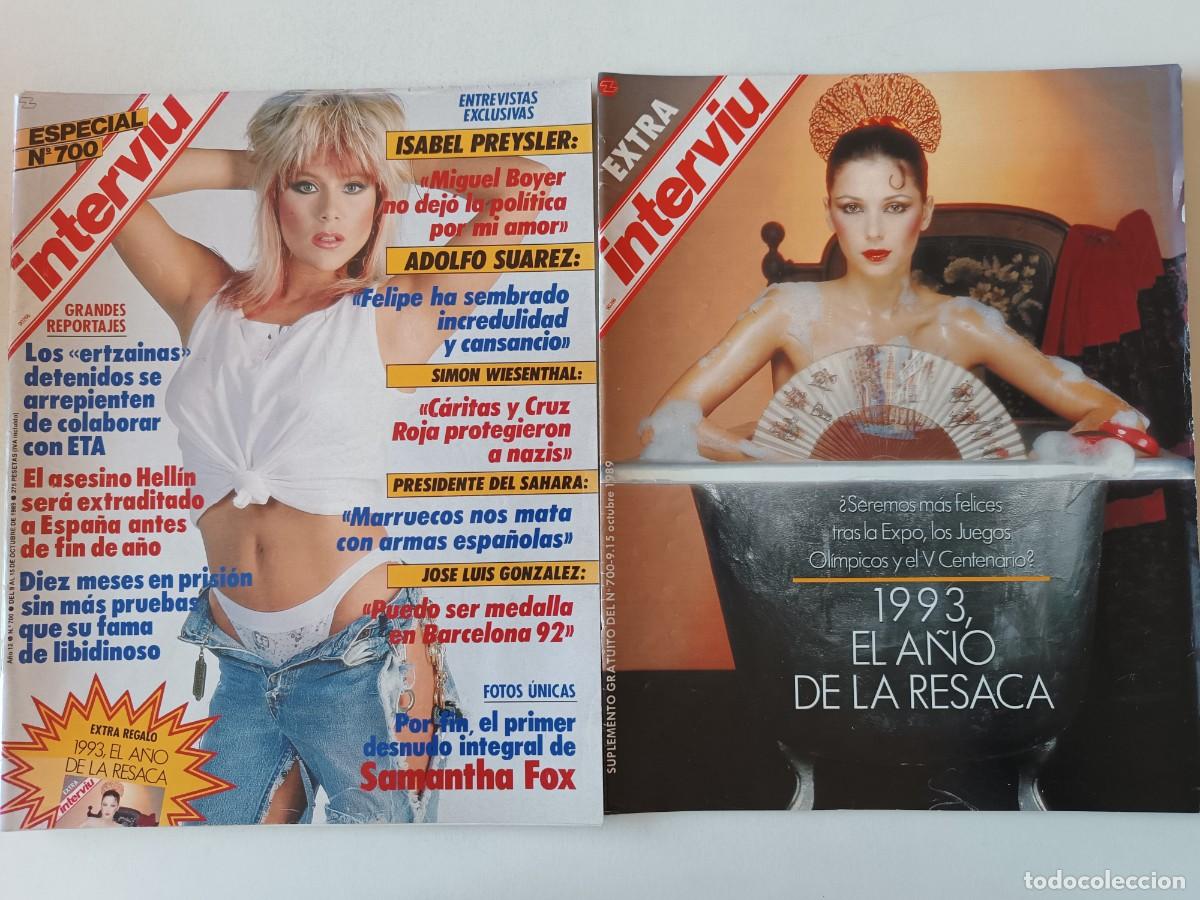 revista interviú nº 700 samantha fox cher madon - Compra venta en  todocoleccion