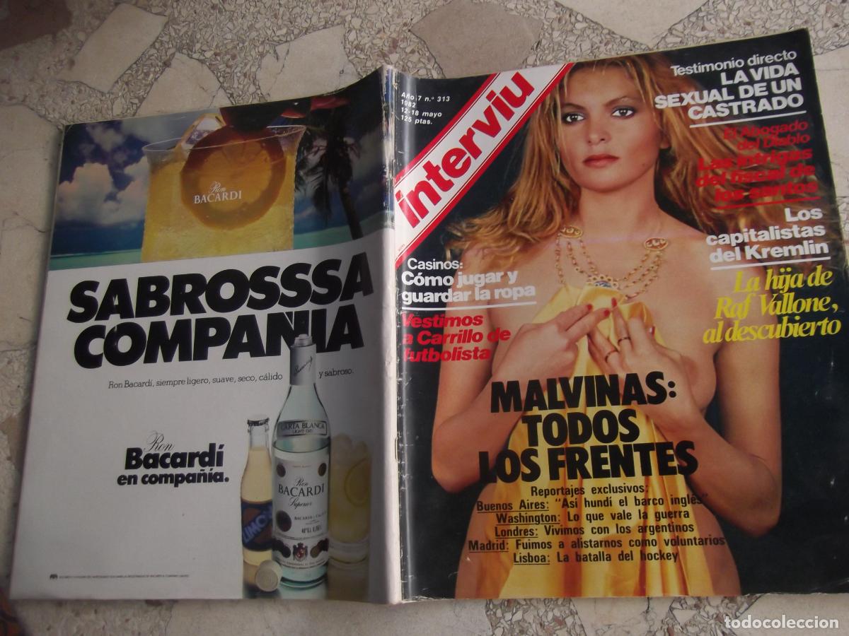 Colecionismo da Revista Intervi&uacute;: Intervi&uacute; n&ordm; 313, Malvinas todos los frentes, Raquel Welch, Eleonora Vallone, burdeles de lujo para t