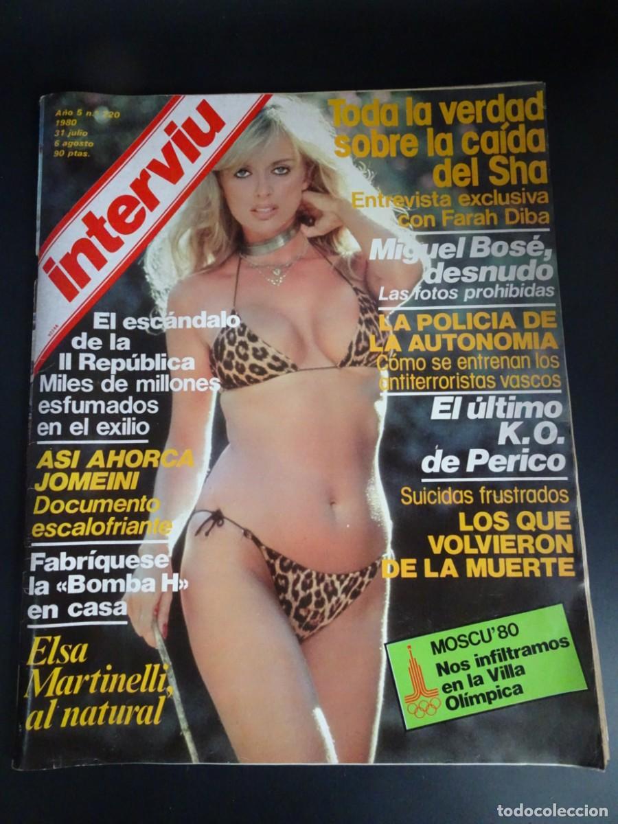 Collection Magazine Intervi&uacute;: REVISTA INTERVIU N&ordm; 220, FARAH DIVA, MIGUEL BOS&Eacute; , ELSA MARTINELLI, VER FOTOS