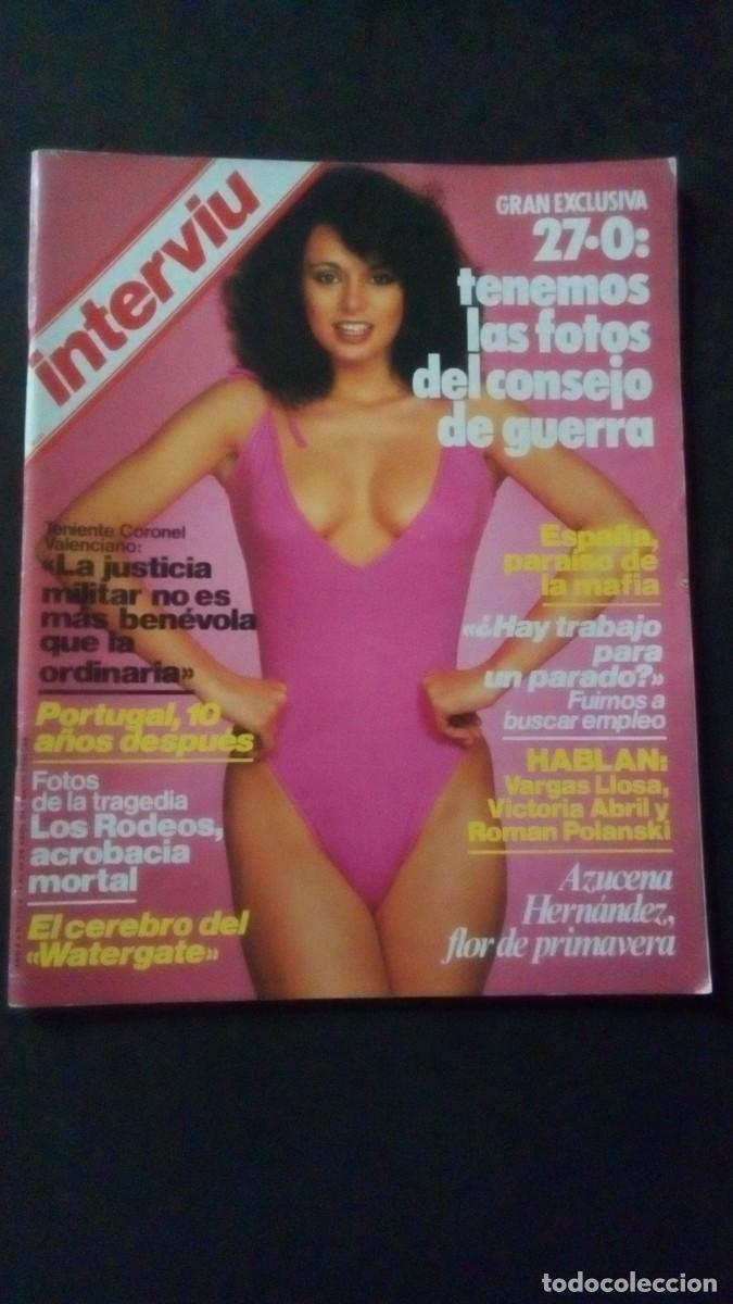 Coleccionismo de revista Intervi&uacute;: INTERVIU 414-AZUCENA HERN&Aacute;NDEZ-CANARIAS-VARGAS LLOSA-SHARON TATE-VICTORIA ABRIL-LINA MORGAN-FERR&Eacute;