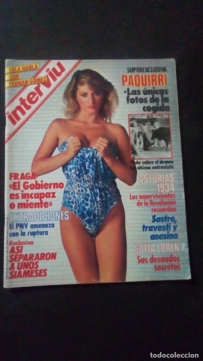 Coleccionismo de revista Intervi&uacute;: INTERVIU 438-SIAN ADEY JONES-SOFIA LOREN-PAQUIRRI-ISABEL PANTOJA-REVOLUCI&Oacute;N ASTURIAS-TRAVESTI