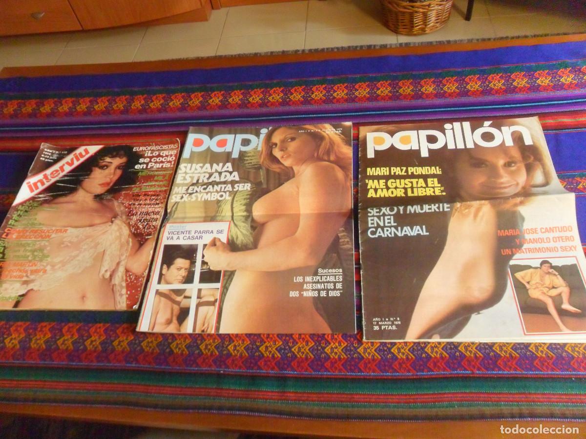 Sammeln von Zeitschriften Intervi&uacute;: PAPILL&Oacute;N N&ordm;S 2 VER&Oacute;NICA LUJ&Aacute;N 7 SUSANA ESTRADA 8 MAR&Iacute;A JOS&Eacute; CANTUDO. REGALO INTERVI&Uacute; 112 &Aacute;GATA LYS.