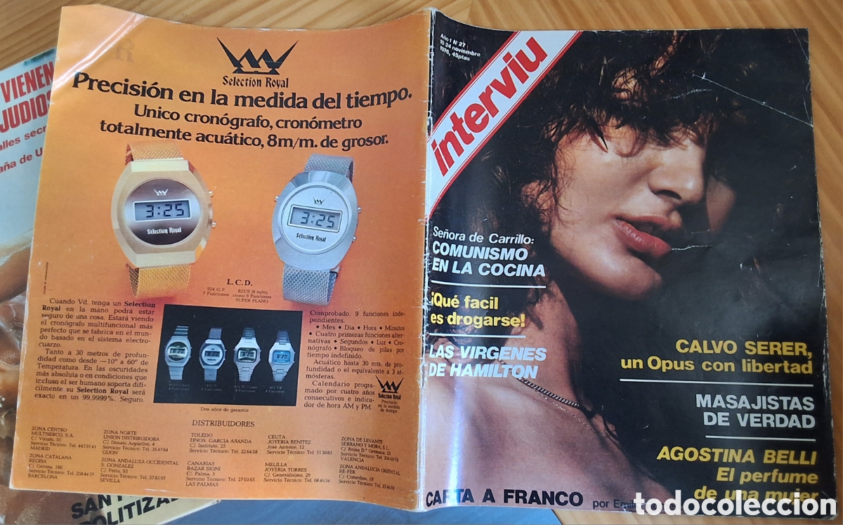 Colecionismo da Revista Intervi&uacute;: Interviu revista espa&ntilde;ola de actualidad n&uacute;mero 27 a&ntilde;o 1976-11-18