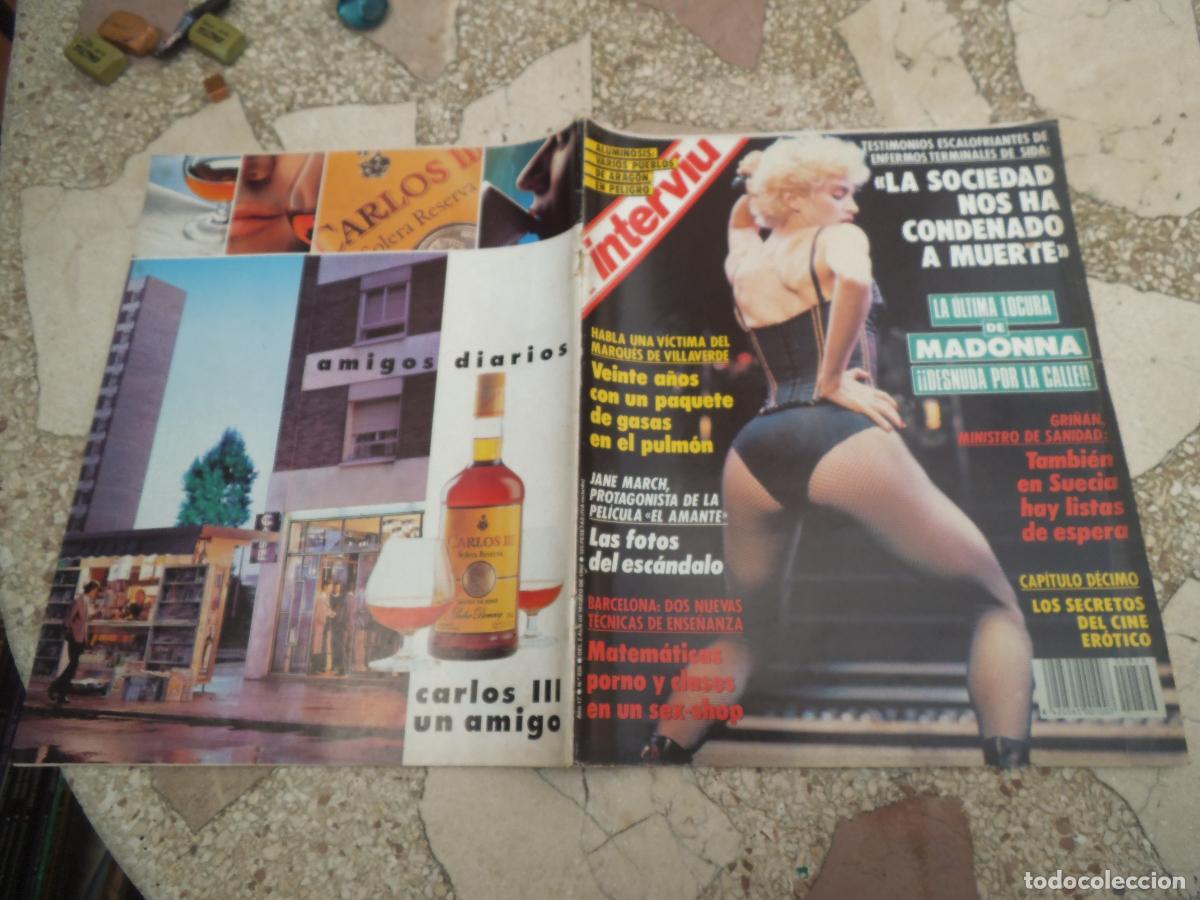 Coleccionismo de Revista Intervi&uacute;: interviu n&ordm; 826, madonna desnuda por las calles, terminales de sida, no lleva suplemento,