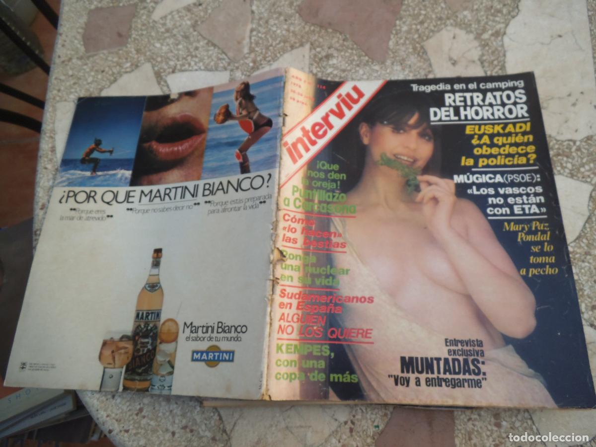 Coleccionismo de Revista Intervi&uacute;: interviu n&ordm; 114, mary paz pondal, kempes, muntadas voy a entregarme como lo hacen las bestias