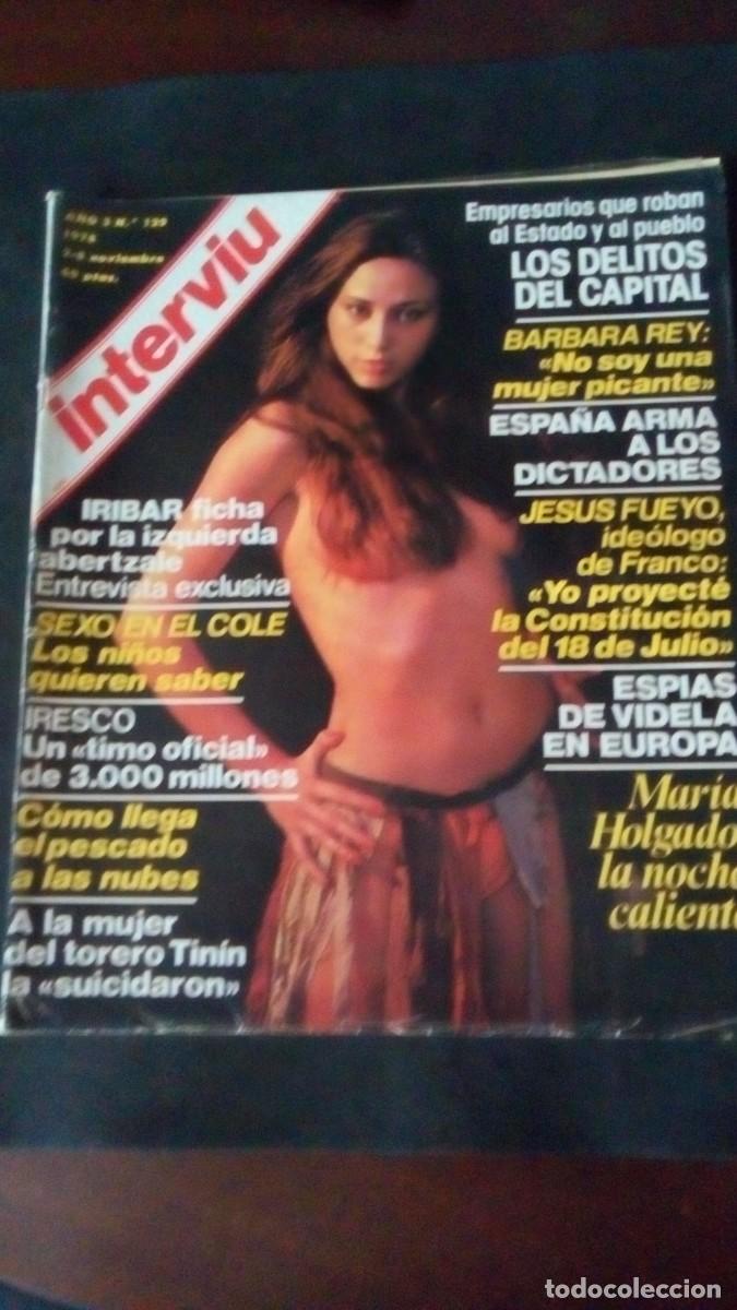 Coleccionismo de Revista Intervi&uacute;: INTERVIU 129-MAR&Iacute;A HOLGADO-IVONNE HARLOW-ELOY DE LA IGLESIA-NICKY BRAVO-IR&Iacute;BAR-ATHLETIC BILBAO