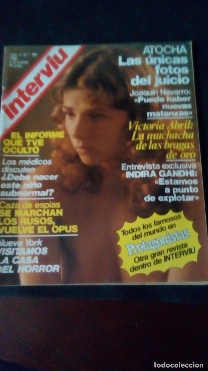 Coleccionismo de Revista Intervi&uacute;: INTERVIU 199-VICTORIA ABRIL-ROMINA POWER-EUGENIO-ANA BEL&Eacute;N-LINARES-REUS-OPUS-ATOCHA-AVILA