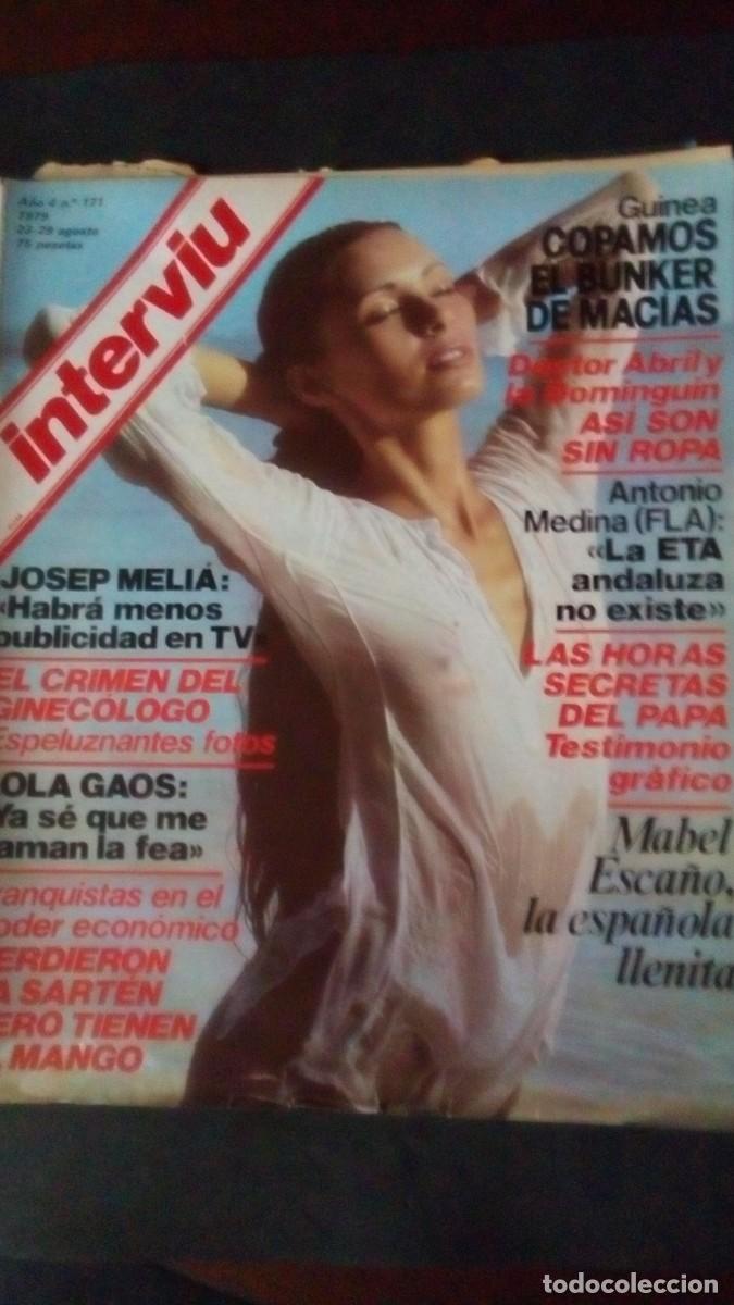 Coleccionismo de Revista Intervi&uacute;: INTERVIU 171-MABEL ESCA&Ntilde;O-MARISOL-MASSIEL-JONI FLYNN-GUINEA-JULIO IGLESIAS-PUNK-KARIN SCHUBERT