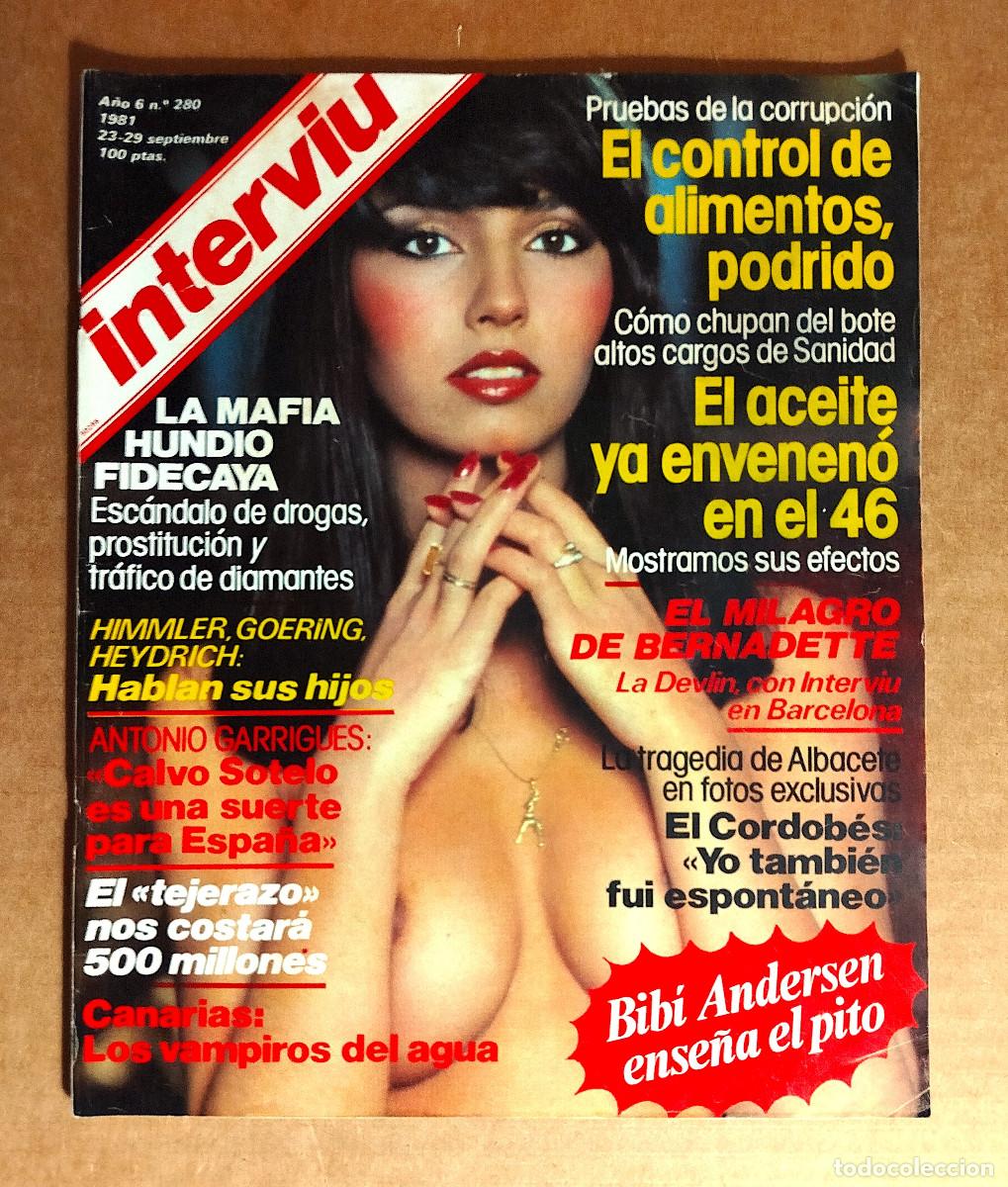 Coleccionismo de Revista Intervi&uacute;: INTERVIU 280 - SEPT. 1981 - BIBI ANDERSEN - FLORENCE DI DOMENICO - EL CORDOBES - TIEMPO #18