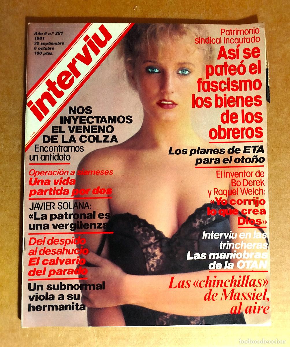 Coleccionismo de Revista Intervi&uacute;: INTERVIU 281 - OCTUBRE. 1981 - MASSIEL - JOHN DEREK - PACO MORAN - TIEMPO #19