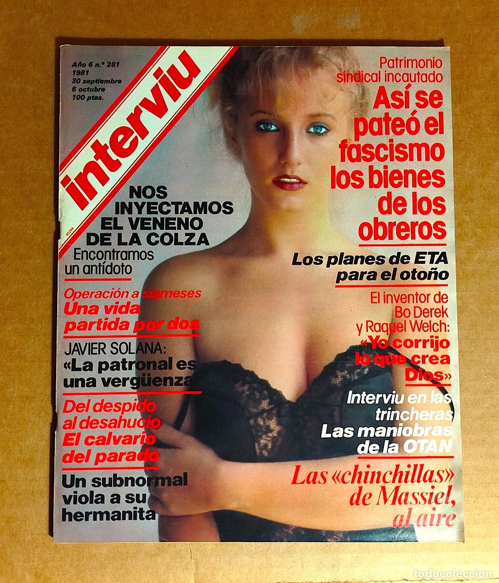 Coleccionismo de Revista Intervi&uacute;: INTERVIU 281 - OCTUBRE. 1981 - MASSIEL - JOHN DEREK - PACO MORAN - TIEMPO #19