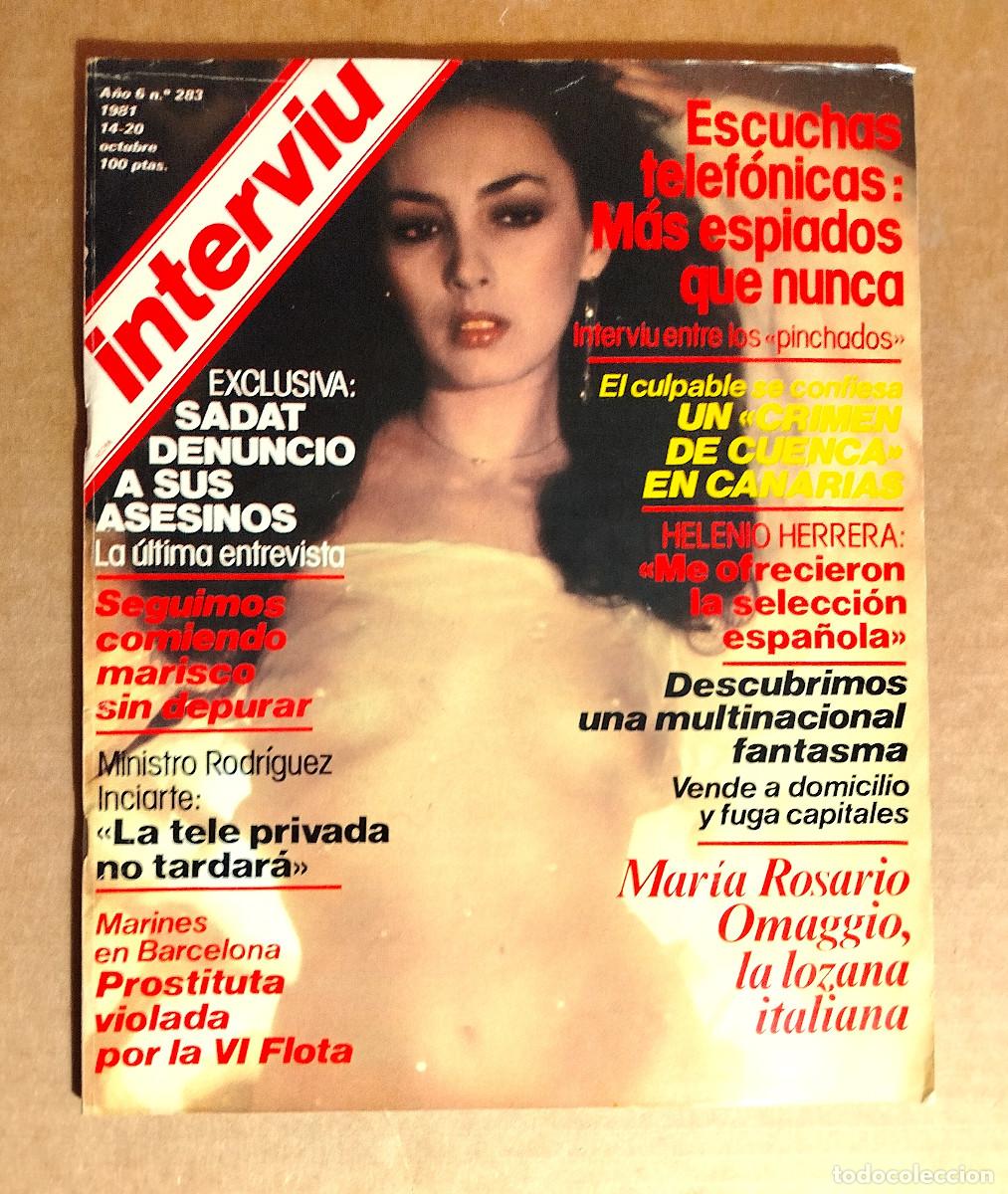 Coleccionismo de Revista Intervi&uacute;: INTERVIU 283 - OCTUBRE 1981 - MARIA ROSARIO OMAGGIO - PABLO PICASSO - HELENIO HERRERA