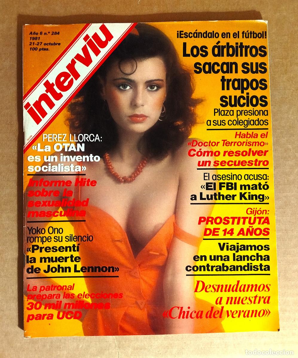 Coleccionismo de Revista Intervi&uacute;: INTERVIU 284 - OCTUBRE 1981 - KIM MILLS (CHICA BOND) - PILAR DE LA TORRE - YOKO ONO