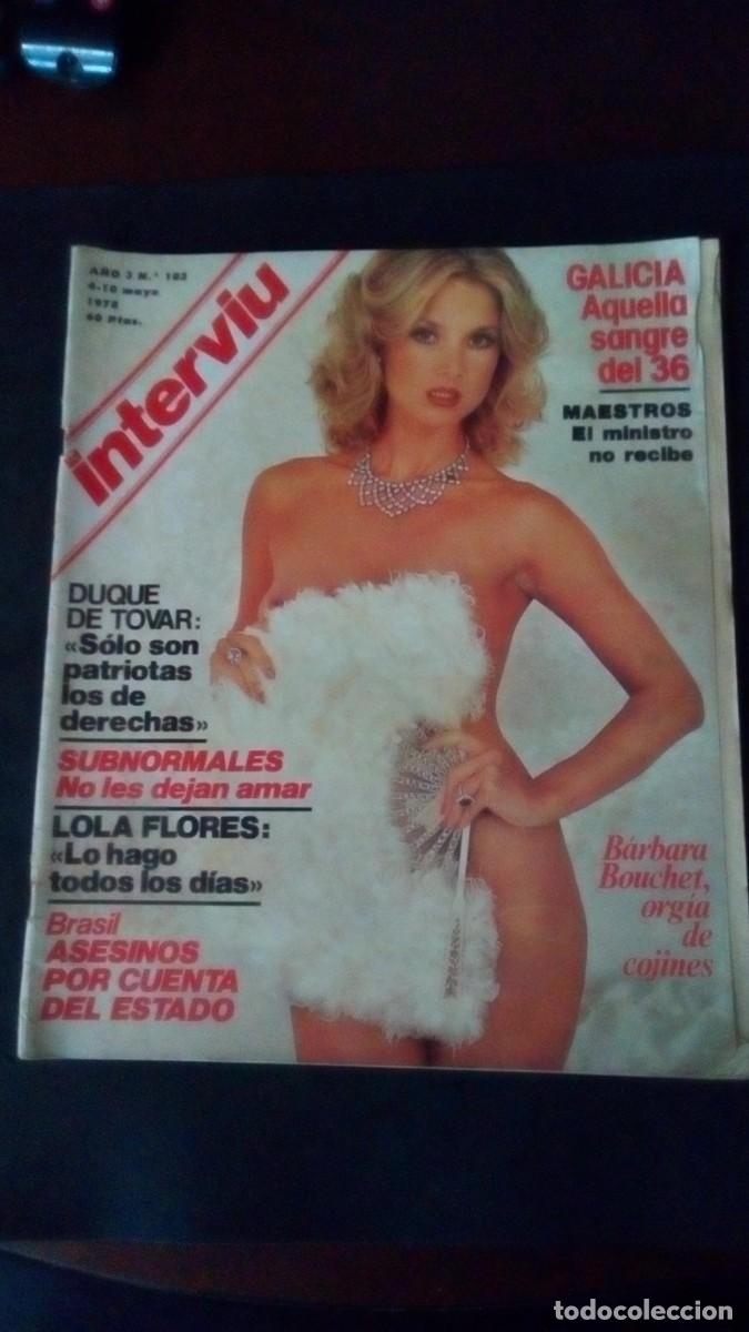 Coleccionismo de Revista Intervi&uacute;: INTERVIU 103-C&Eacute;SAR MANRIQUE-ADRIANA VEGA-BARBARA BOUCHET- GALICIA-TRAVESTIS-VESPA-LOLA FLORES-OVNIS