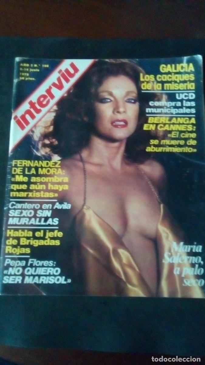 Coleccionismo de Revista Intervi&uacute;: INTERVIU 108-MAR&Iacute;A SALERNO-JANE WARNER-SARA MONTIEL-&Aacute;VILA-BRIGADAS ROJAS-MARISOL-ROC&Iacute;O DURCAL-