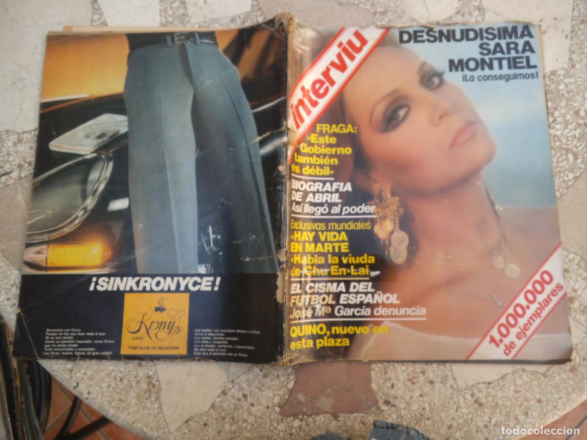 Coleccionismo de Revista Intervi&uacute;: interviu n&ordm; 227, suplemento protagonistas, desnuda sara montiel, hay vida en marte