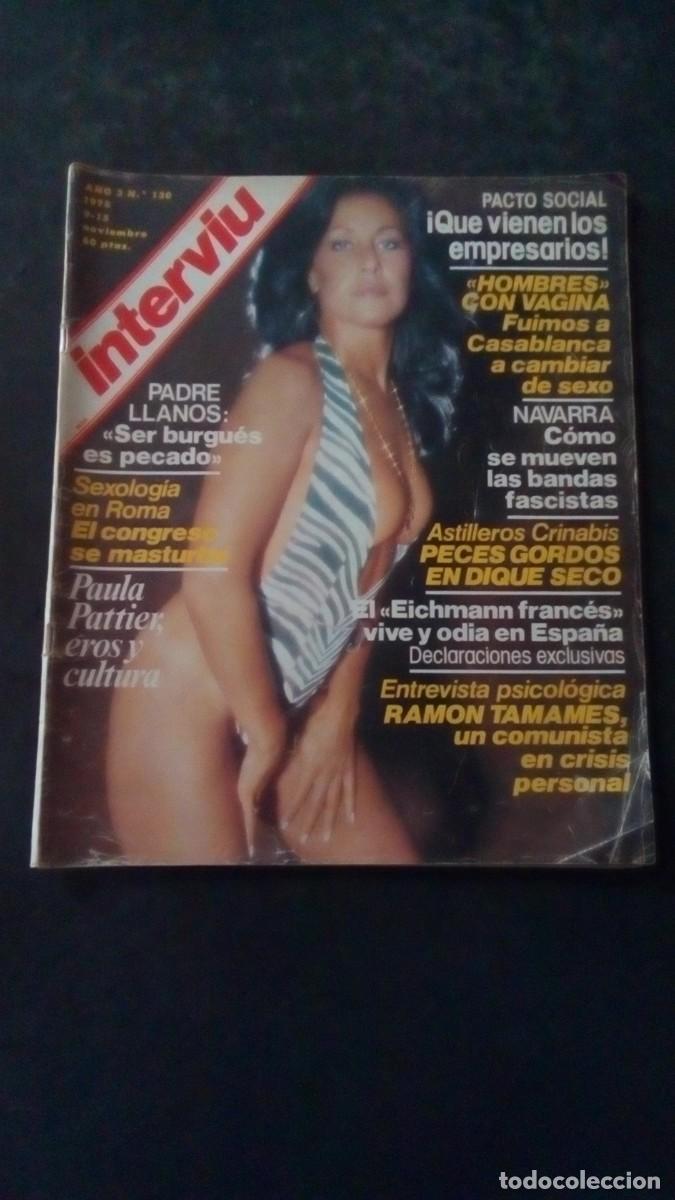 Coleccionismo de Revista Intervi&uacute;: INTERVIU 130-PAULA PATTIER-ADRIANA RUSSO-PADRE LLANOS-TRAVESTI-HERACLIO FOURNIER-EICHMANN FRANC&Eacute;S