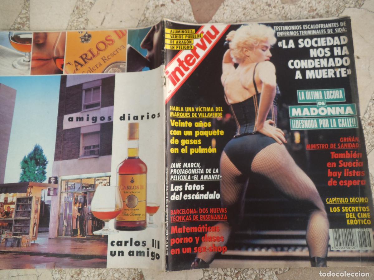 Coleccionismo de Revista Intervi&uacute;: interviu n&ordm; 826, madonna desnuda por la calle, cuadernillo n&ordm; 10, sida la sociedad nos ha condenado