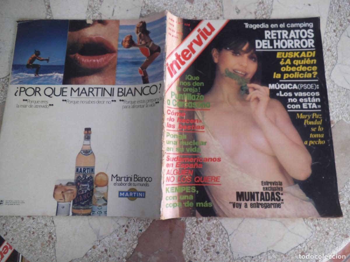 Coleccionismo de Revista Intervi&uacute;: interviu n&ordm; 114, tragedia en el camping, mary paz pondal, kempes, los vascos no estan con eta