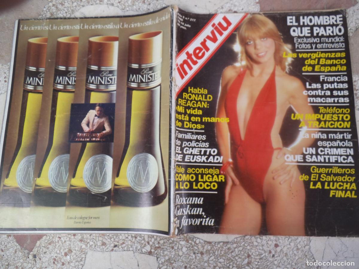 Coleccionismo de Revista Intervi&uacute;: interviu n&ordm; 217, roxana gaskan, como ligar a lo locoel hombre que pario, las putas contra los macarr