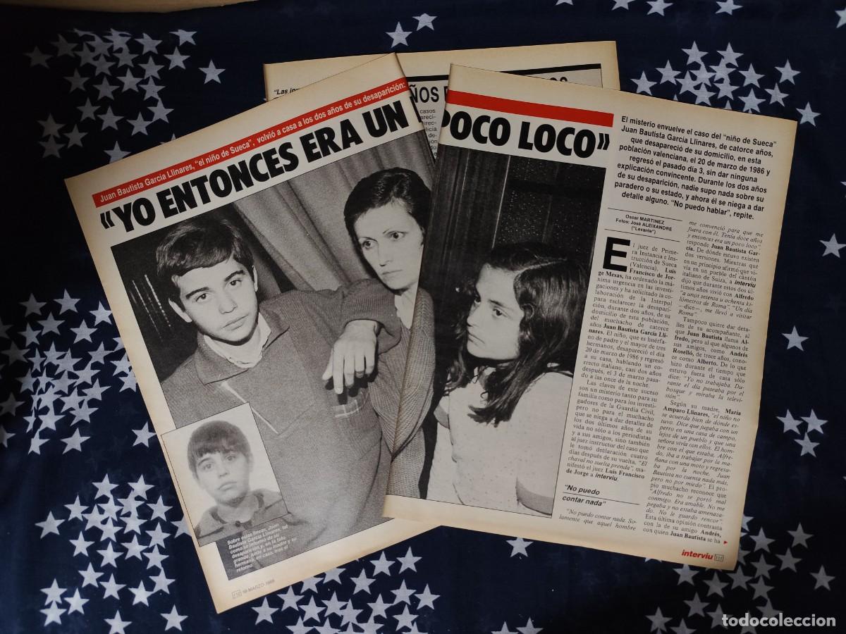 Coleccionismo de Revista Intervi&uacute;: El ni&ntilde;o de Sueca Yo entonces era un poco loco Recorte/Clipping Intervi&uacute; 618-1988