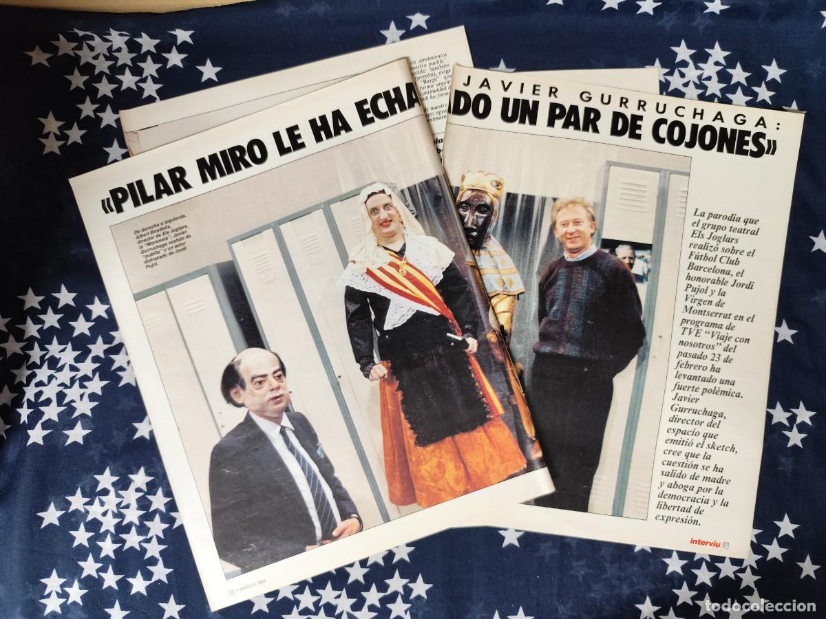 Coleccionismo de Revista Intervi&uacute;: Javier Gurruchaga: Pilar Miro le ha echado un par de cojones Recorte/Clipping Intervi&uacute; 616-1988