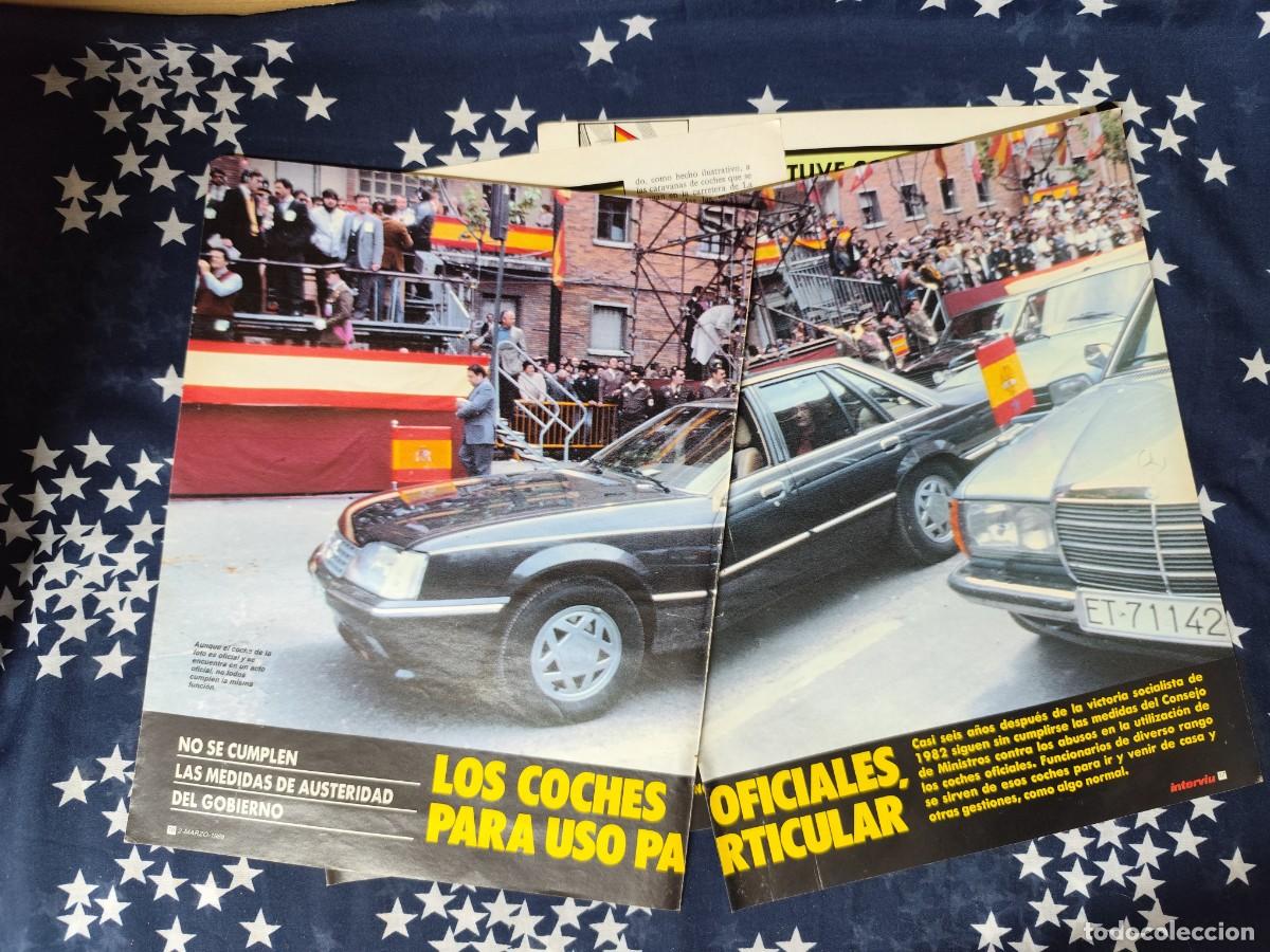 Coleccionismo de Revista Intervi&uacute;: Los coches oficiales,para uso particular Recorte/Clipping Intervi&uacute; 616-1988