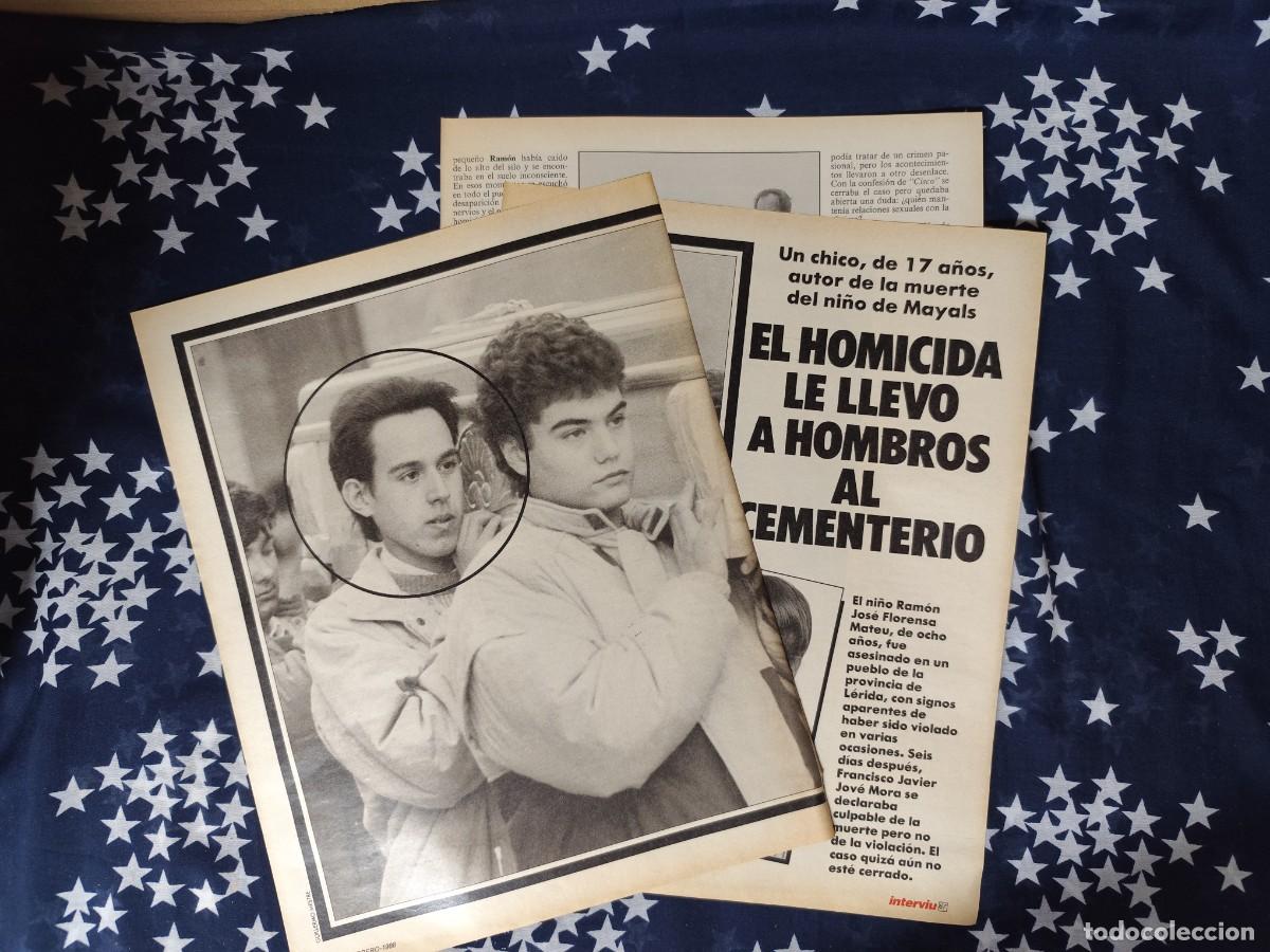Coleccionismo de Revista Intervi&uacute;: El homicida le llevo a hombros al cementerio Recorte/Clipping Intervi&uacute; 615-1988