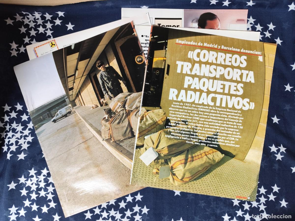 Coleccionismo de Revista Intervi&uacute;: Correos transporta paquetes radioactivos Recorte/Clipping Intervi&uacute; 614-1988