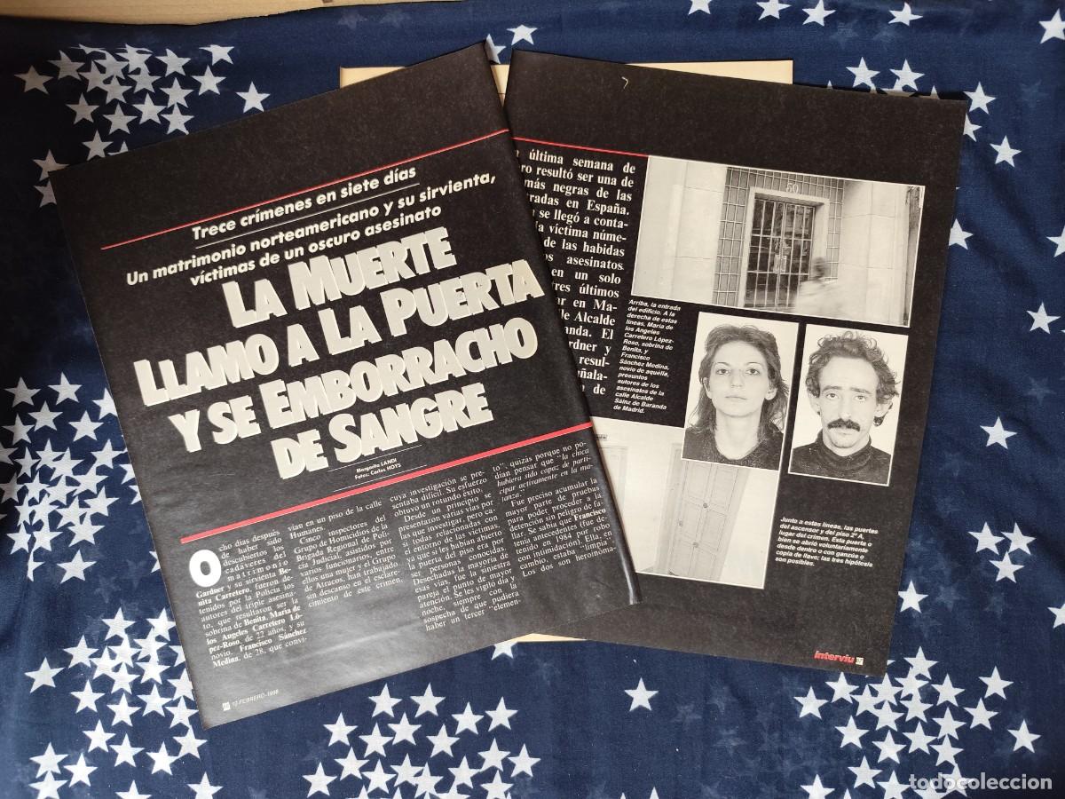 Coleccionismo de Revista Intervi&uacute;: Un matrimonio norteamericano y su sirvienta, v&iacute;ctimas de asesina..Recorte/Clipping Intervi&uacute; 613-1988