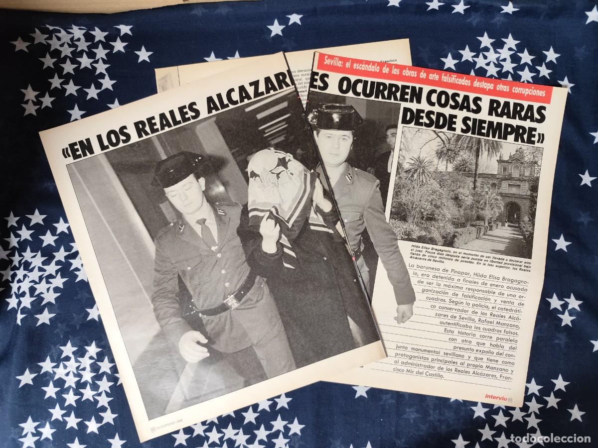 Coleccionismo de Revista Intervi&uacute;: Sevilla :el esc&aacute;ndalo de las obras de arte falsificadas destapa...Recorte/Clipping Intervi&uacute; 613-1988