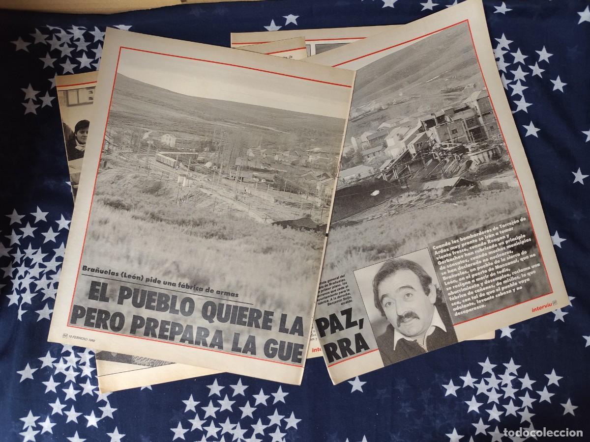 Coleccionismo de Revista Intervi&uacute;: Bra&ntilde;uelas pide una f&aacute;brica de armas Recorte/Clipping Intervi&uacute; 613-1988