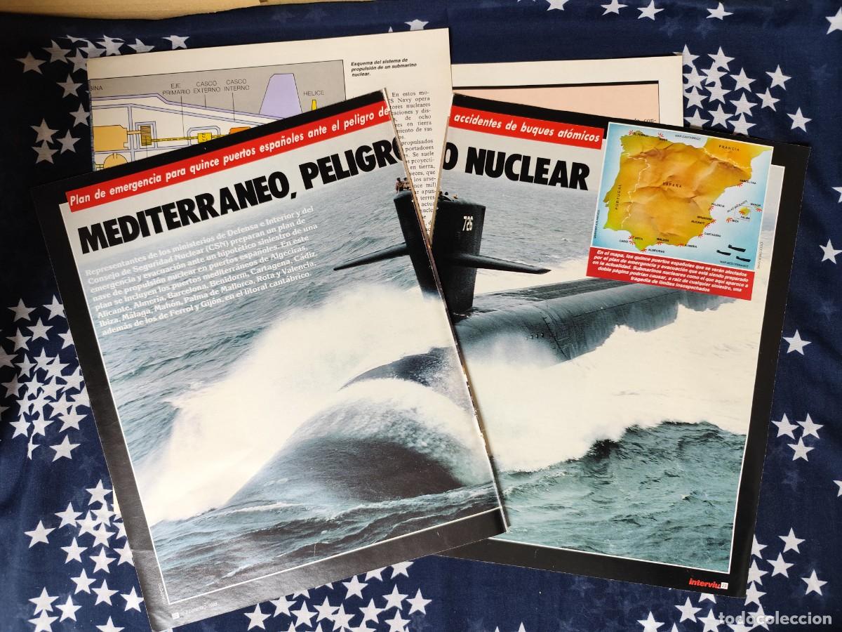Coleccionismo de Revista Intervi&uacute;: Mediterr&aacute;neo, peligro nuclear Recorte/Clipping Intervi&uacute; 613-1988