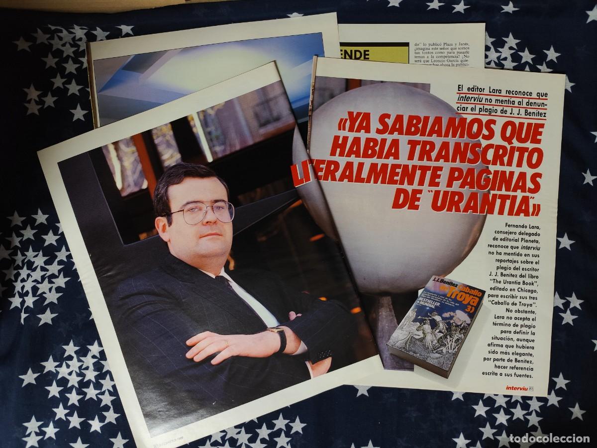 Coleccionismo de Revista Intervi&uacute;: Intervi&uacute; no mentira al denunciar el plagio de J.J. Ben&iacute;tez Recorte/Clipping Intervi&uacute; 612-1988