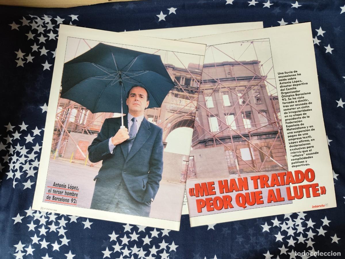 Coleccionismo de Revista Intervi&uacute;: Antonio L&oacute;pez Me han tratado peor que al Lute Recorte/Clipping Intervi&uacute; 611-1988