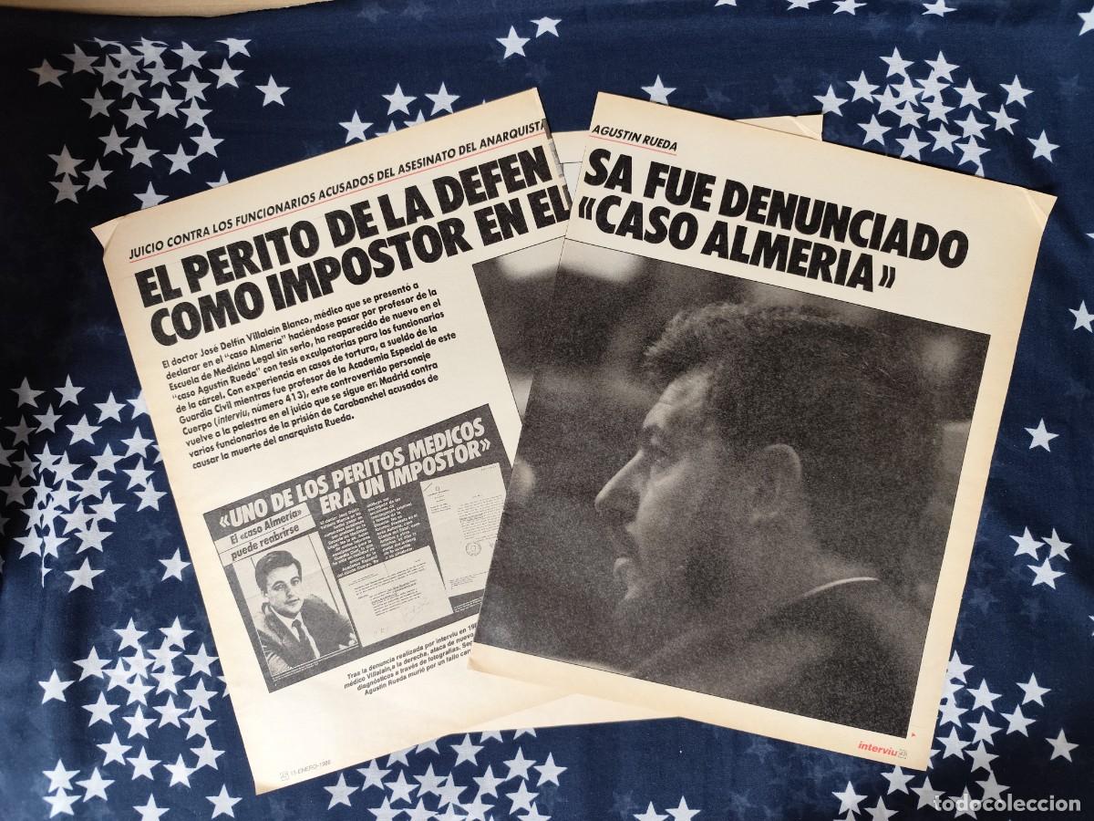Coleccionismo de Revista Intervi&uacute;: Juicio contra los funcionarios por asesinato de Agust&iacute;n Rueda Recorte/Clipping Intervi&uacute; 609-1988