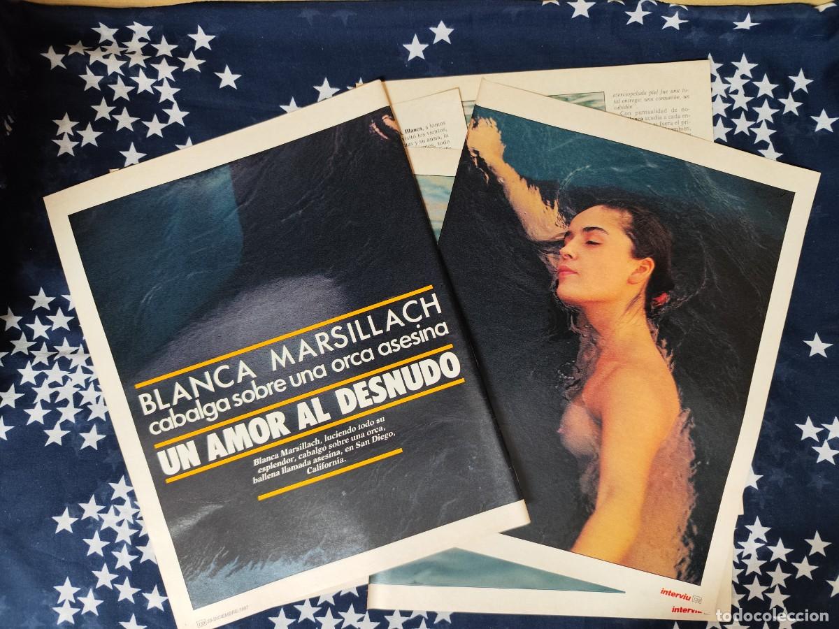 Coleccionismo de Revista Intervi&uacute;: Blanca Marsillach un amor al desnudo Recorte/Clipping Intervi&uacute; 606-1987