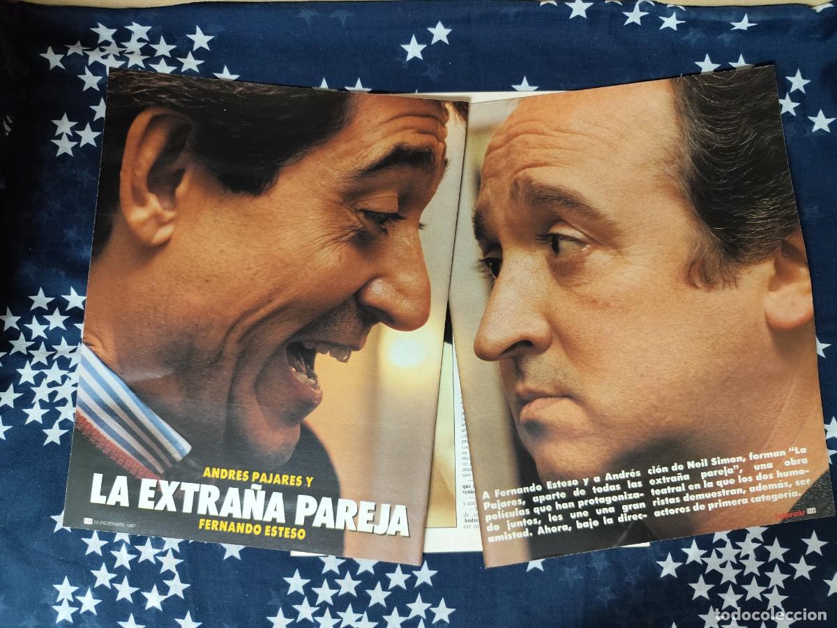 Coleccionismo de Revista Intervi&uacute;: Pajares y Esteso La extra&ntilde;a pareja Recorte/Clipping Intervi&uacute; 606-1987