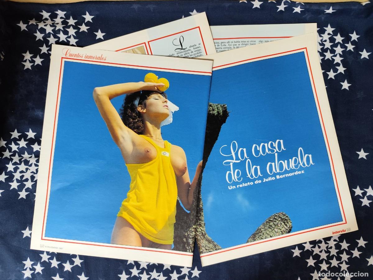 Coleccionismo de Revista Intervi&uacute;: Cuentos inmorales La casa de la abuela Recorte/Clipping Intervi&uacute; 605-1987