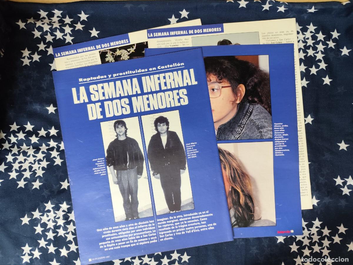 Coleccionismo de Revista Intervi&uacute;: Raptadas y prostituidas en Castell&oacute;n dos menoresRecorte/Clipping Intervi&uacute; 605-1987