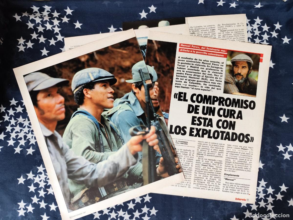 Coleccionismo de Revista Intervi&uacute;: Un cura espa&ntilde;ol dirige el Frente de Liberaci&oacute;n Nacional Recorte/Clipping Intervi&uacute; 604-1987