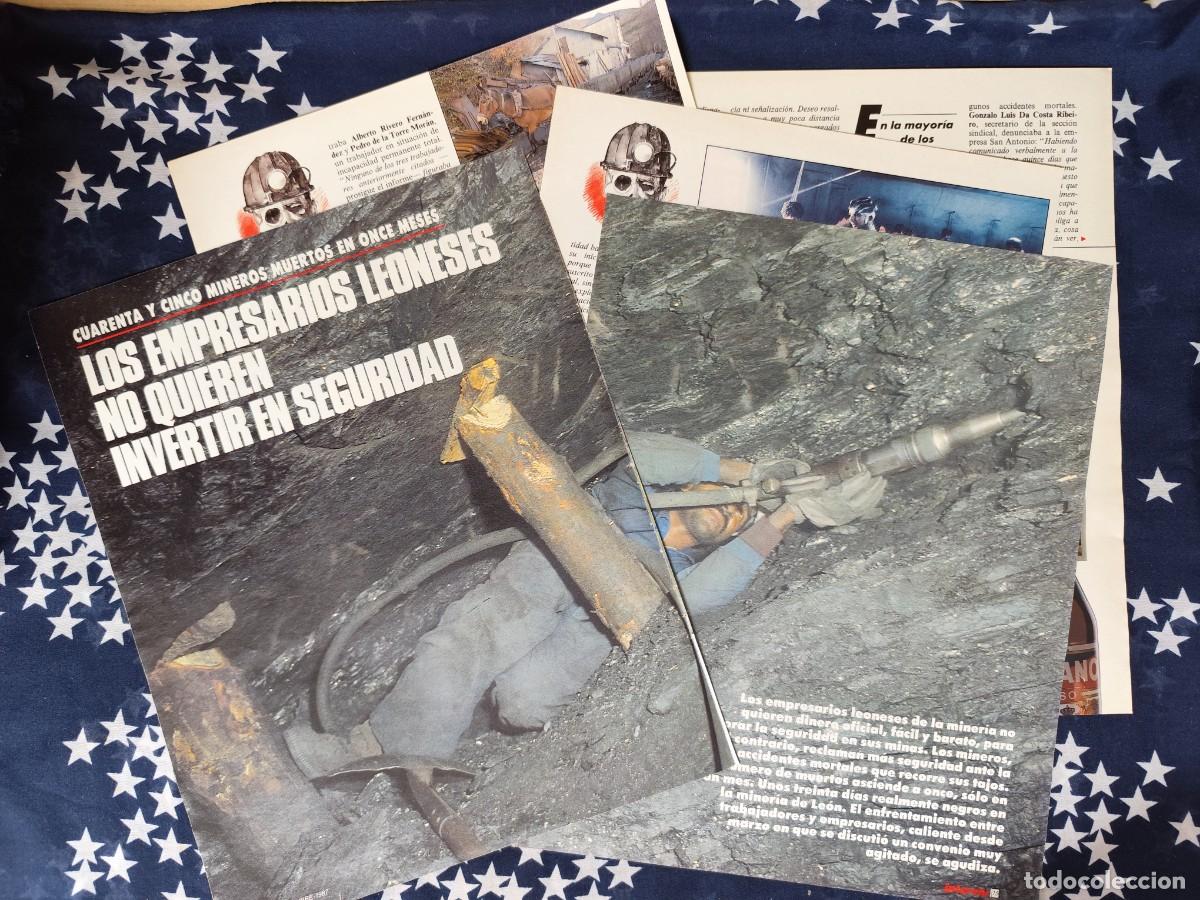 Coleccionismo de Revista Intervi&uacute;: 45 mineros muertos en 11 meses Recorte/Clipping Intervi&uacute; 602-1987