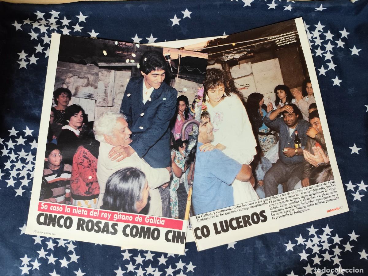 Coleccionismo de Revista Intervi&uacute;: Se cas&oacute; la nieta del rey gitano de Galicia Recorte/Clipping Intervi&uacute; 601-1987