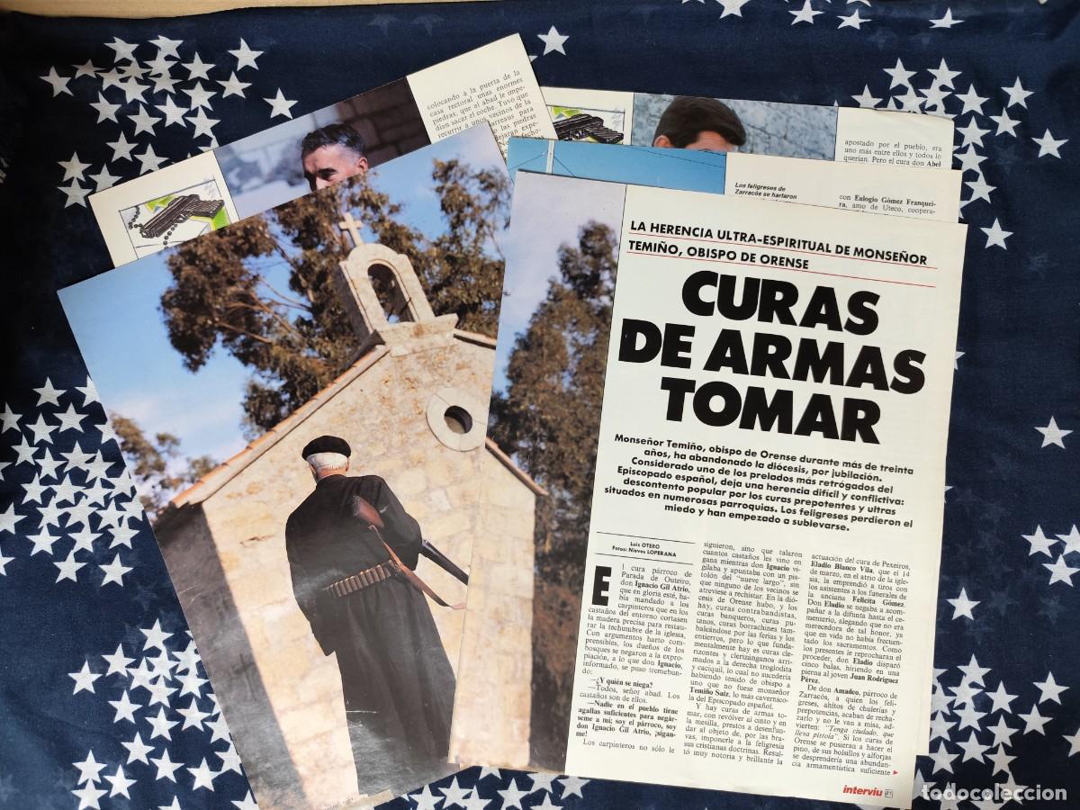 Coleccionismo de Revista Intervi&uacute;: Curas de armas tomar Monse&ntilde;or Termi&ntilde;o Obispo de Orense Recorte/Clipping Intervi&uacute; 600-1987