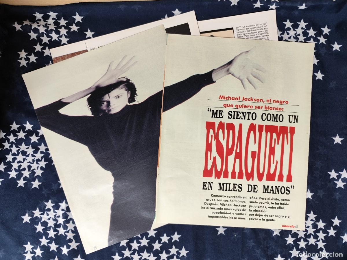 Coleccionismo de Revista Intervi&uacute;: Michael Jackson,el negro que quiere ser blanco Recorte/Clipping Intervi&uacute; 599-1987