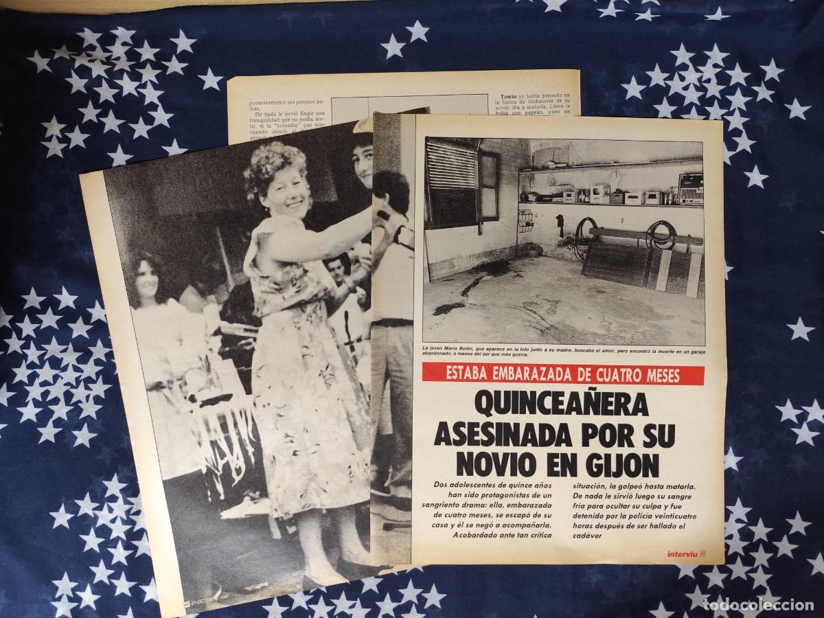 Coleccionismo de Revista Intervi&uacute;: Quincea&ntilde;era asesinada por su novio en Gij&oacute;n Recorte/Clipping Intervi&uacute; 597-1987