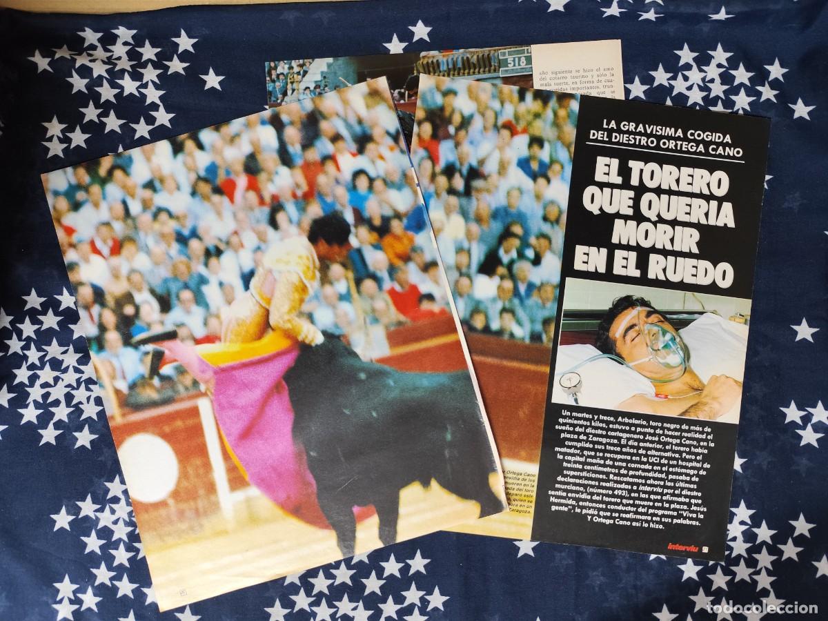 Coleccionismo de Revista Intervi&uacute;: Grav&iacute;sima cogida del diestro Ortega Cano Recorte/Clipping Intervi&uacute; 597-1987