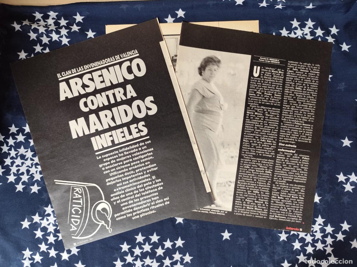 Coleccionismo de Revista Intervi&uacute;: Ars&eacute;nico contra maridos infieles Recorte/Clipping Intervi&uacute; 596-1987