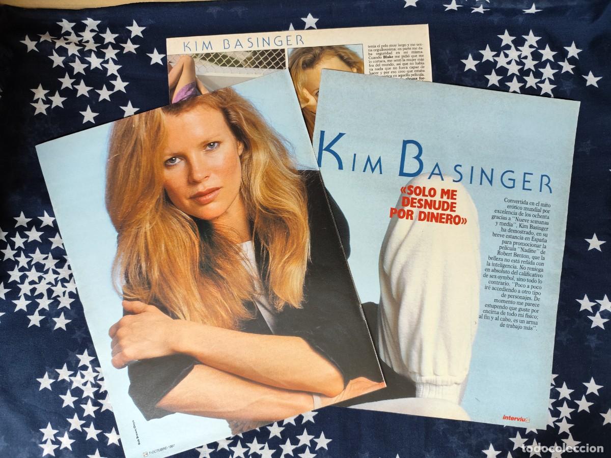 Coleccionismo de Revista Intervi&uacute;: Kim Basinger Solo me desnude por dinero Recorte/Clipping Intervi&uacute; 595-1987