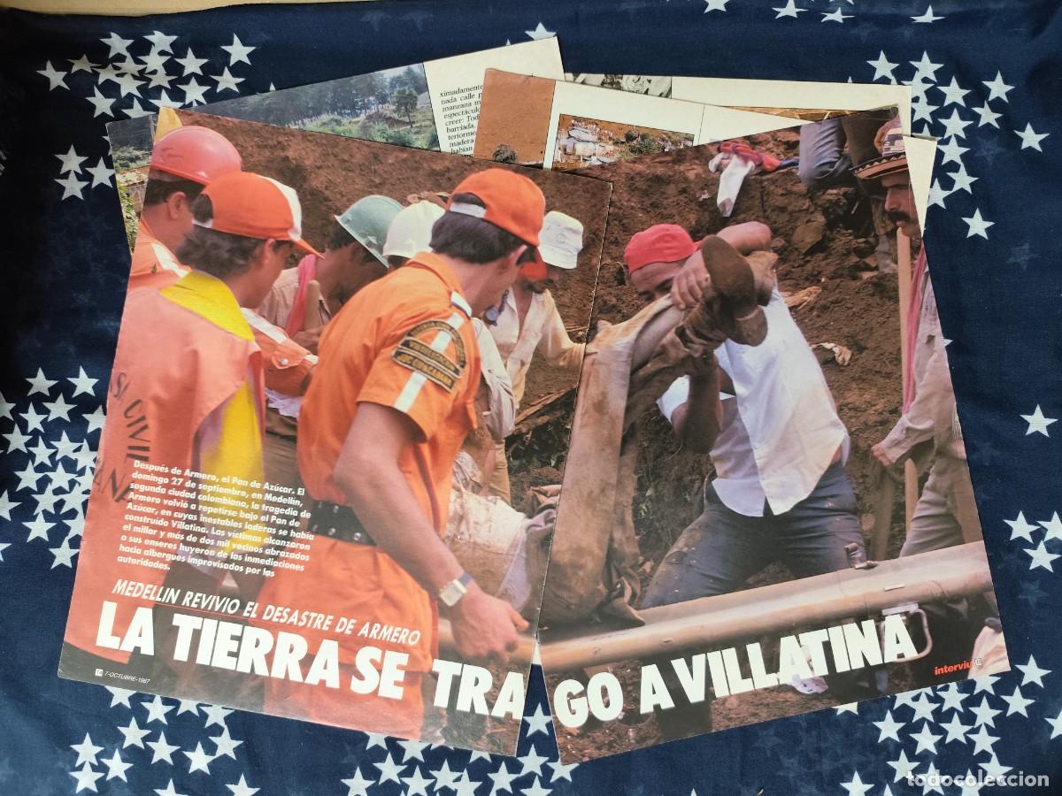 Coleccionismo de Revista Intervi&uacute;: La tierra se trago a Villatina Medell&iacute;n Recorte/Clipping Intervi&uacute; 595-1987